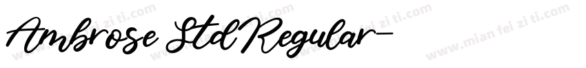 Ambrose Std Regular字体转换